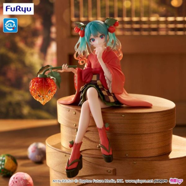 (PRE-VENTA) Figura Hatsune Miku Estatua PVC Noodle Stopper Flower Fairy Winter Cherry 15 cm
