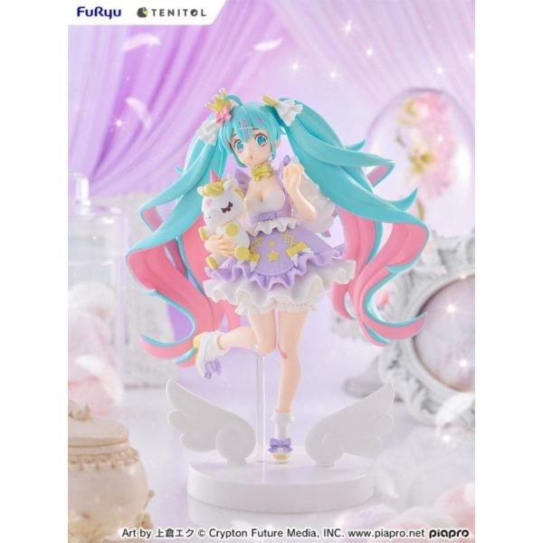 (PRE-VENTA) Figura Hatsune Miku Estatua PVC Tenitol Hatsune Miku Yumekawa Princess Lavender Ver. 21 cm