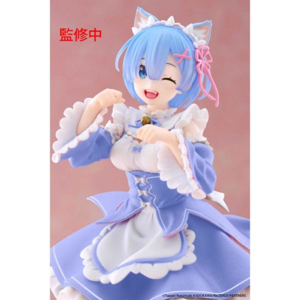 (PRE-VENTA) Figura Re:Zero Starting Life in Another World Coreful Estatua PVC Rem Cat Maid Ver. Renewal 18 cm