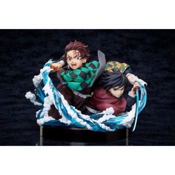 (PRE-VENTA) Figura Demon Slayer: Kimetsu no Yaiba Estatua PVC Tanjiro & Giyuu 13 cm