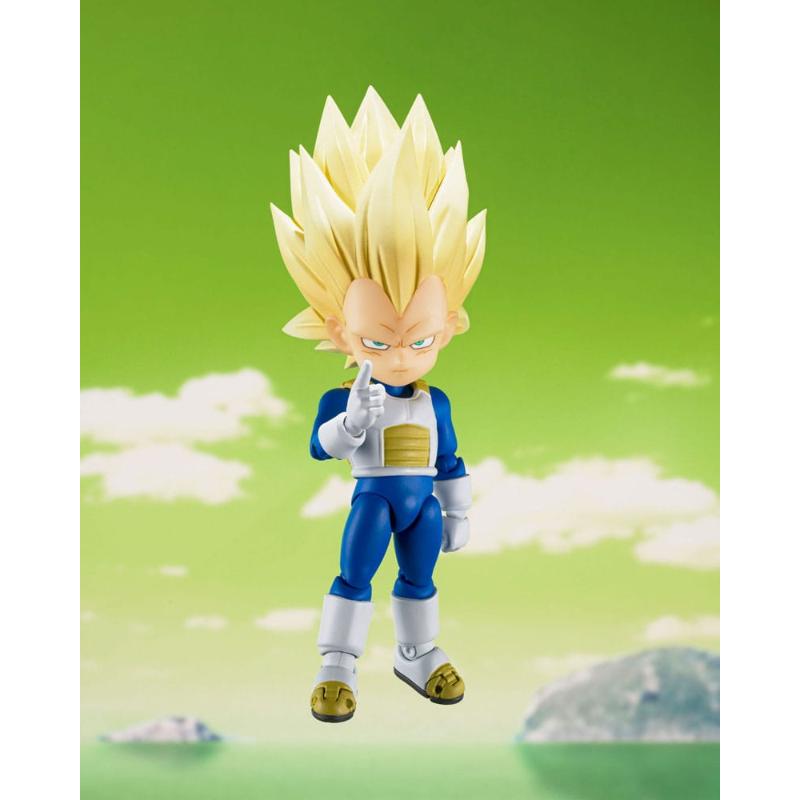 (PRE-VENTA) Figura Dragon Ball Figura S.H.Figuarts Super Saiyan 3 Vegeta (mini) Daima 8 cm