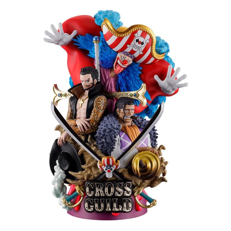(PRE-VENTA) Figura One Piece Petitrama DX Estatua PVC Logbox Re Birth 03 Cross Guild 15 cm