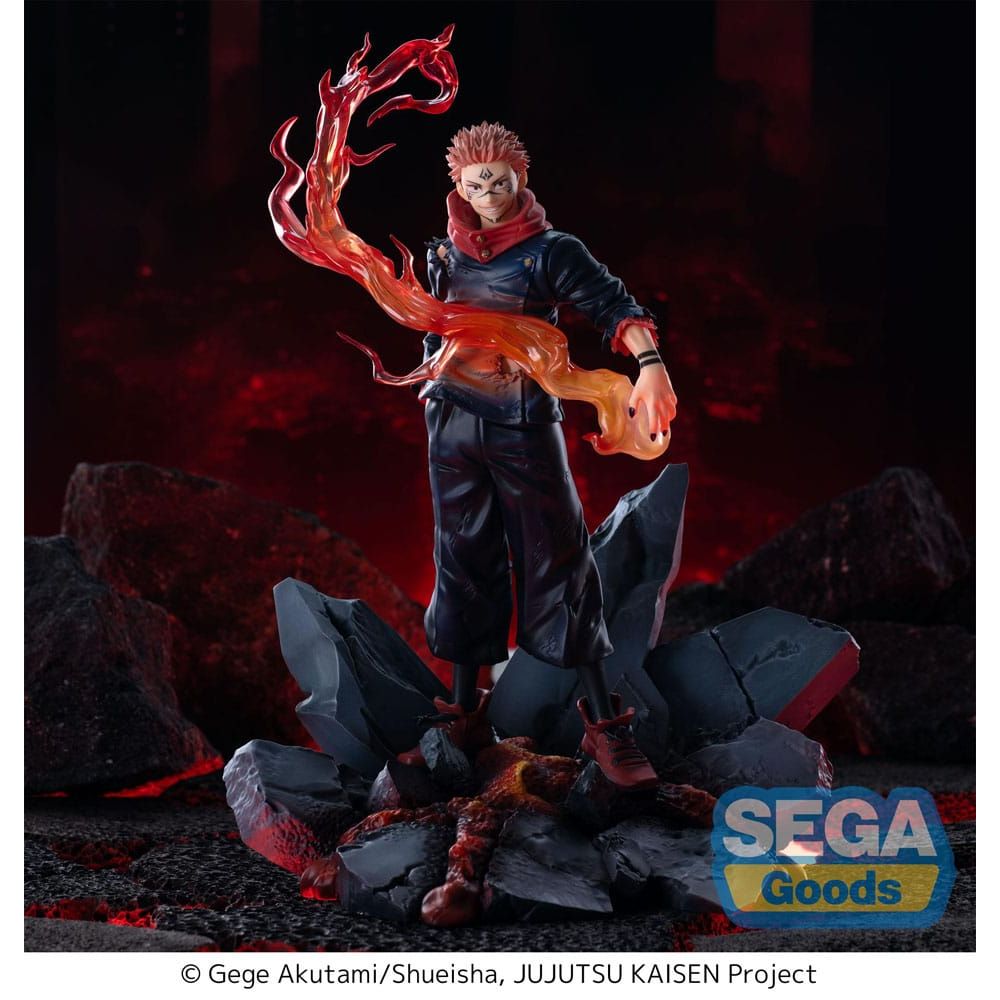 Figura Jujutsu Kaisen Estatua Luminasta PVC Sukuna Fuga 23 cm