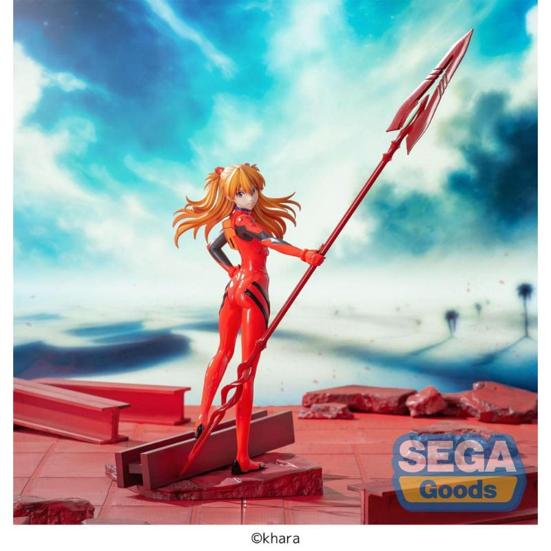 Figura Evangelion: 3.0+1.0 Thrice Upon a Time Estatua Luminasta PVC Asuka Shikinami Langley x Spear of Longinus 20 cm