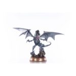 (PRE-VENTA) Figura Yu-Gi-Oh! Estatua PVC Blue-Eyes White Dragon Silver Edition 35 cm